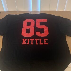 San Francisco George kittle black tshirt blank front